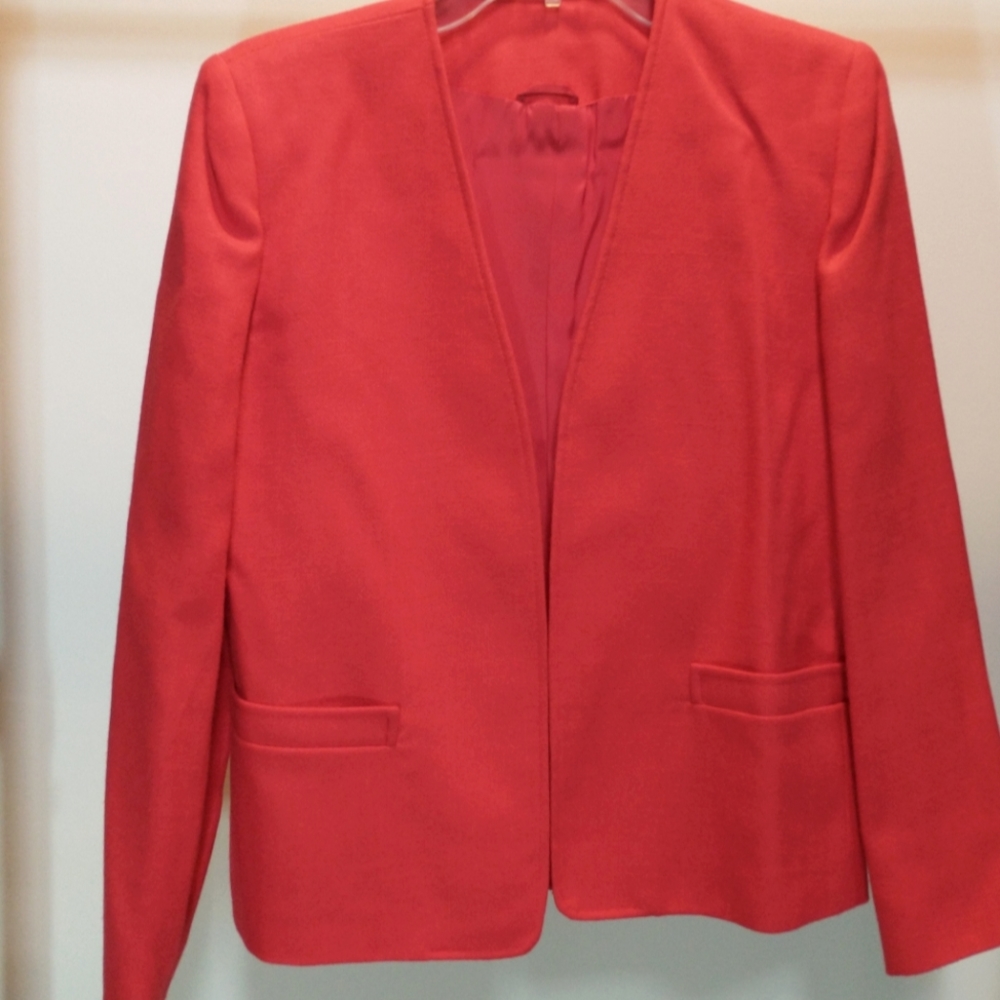 NWOT Bagatelle Red Linen Look Blazer Size 8